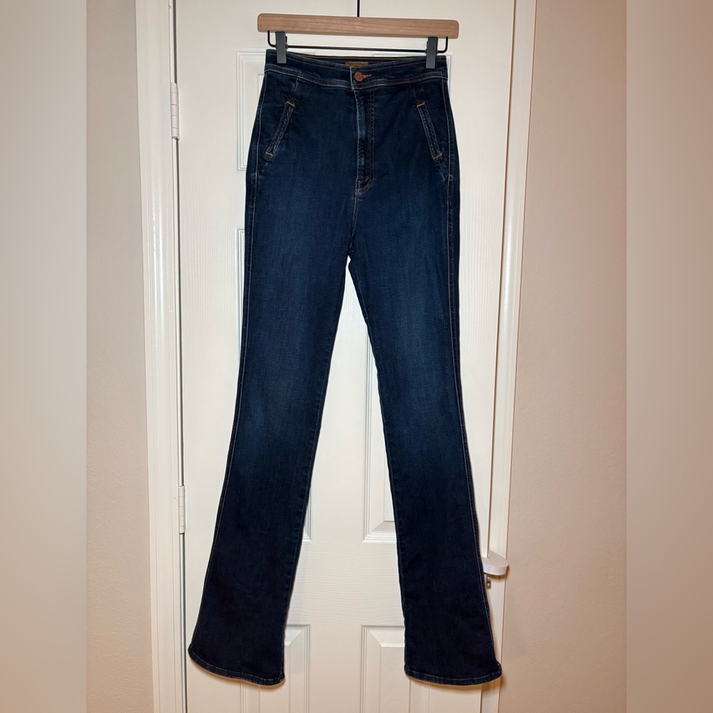 MOTHER The High-Waisted Smokin’ Double-Welt Heel Jeans 25 - Picture 3 of 11